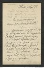Nachlass Franz Steindachner, Brief von Julius Schiller an Franz Steindachner (01.09.1898), Inv.Nr. 450.01, Seite 1